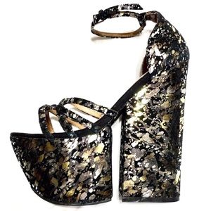 JEFFREY CAMPBELL Amazing strappy platforms, 8.5